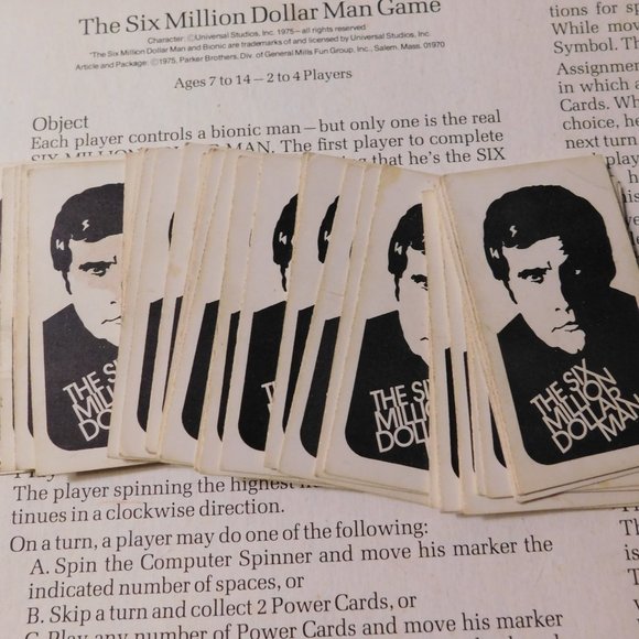 The Six Million Dollar Man Board Game 1975 Vintage - Picture 11 of 12